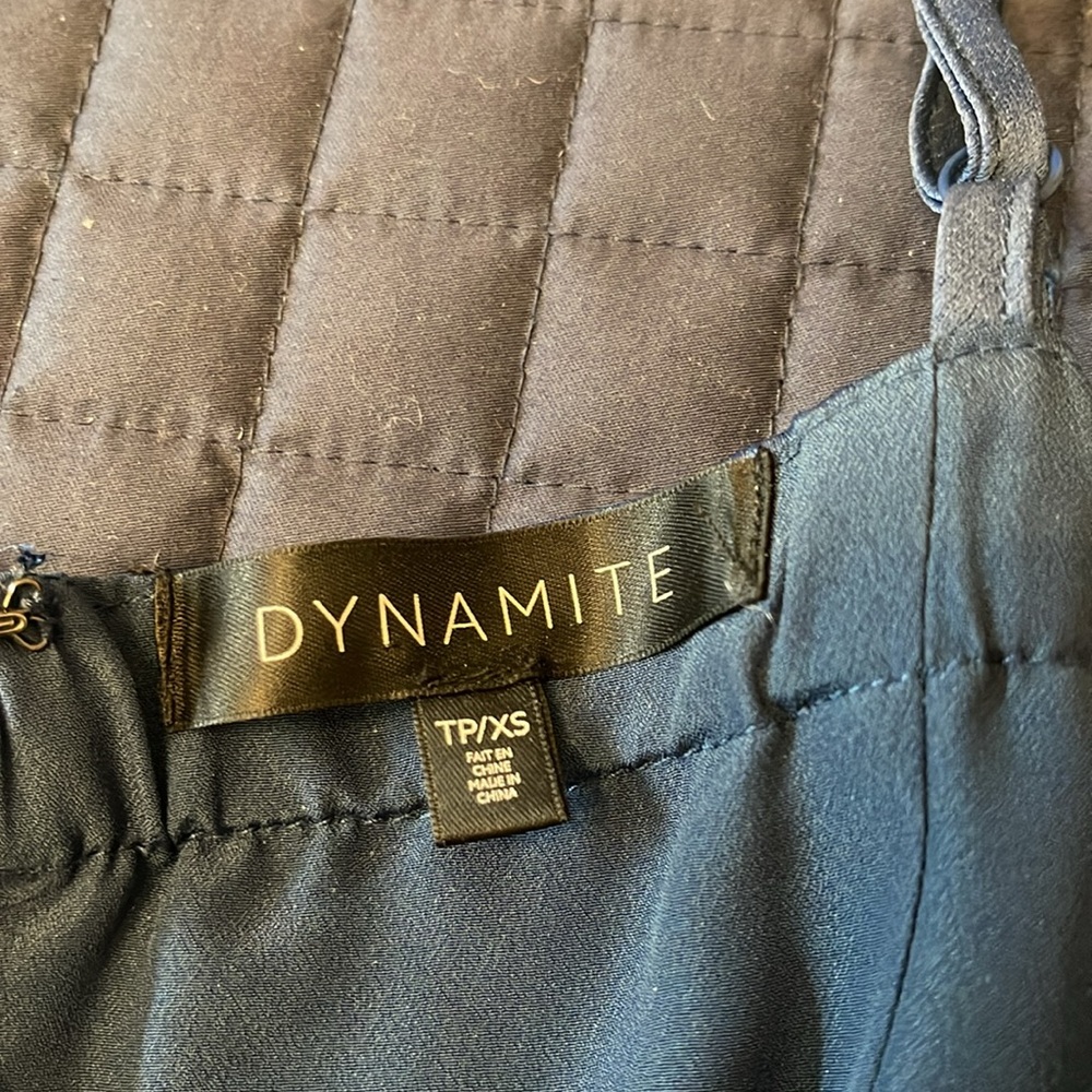 Dynamite blue v-neck, wide leg fancy jumper. Size XS - Picture 7 of 7